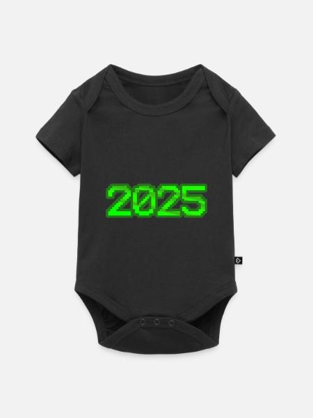 2025 - Baby Premium Kurzarmbody - Schwarz