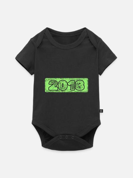 2018 2018 - Baby Premium Kurzarmbody - Schwarz
