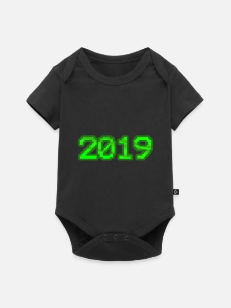 2019 2019 - Baby Premium Kurzarmbody - Schwarz
