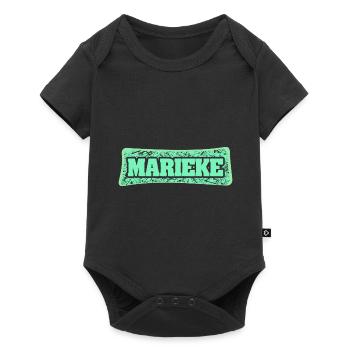 Nom de naissance : Marieke - Body à manches courtes Premium Bébé - noir - Devant