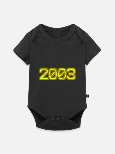 Nerd 2003 - Baby Premium Kurzarmbody - Schwarz