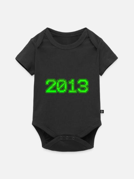 2013 - Baby Premium Kurzarmbody - Schwarz