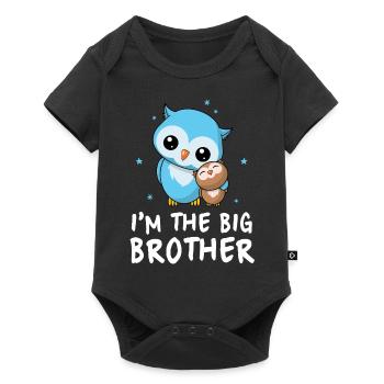 I'm The Big Brother - Big Brother Cute Owls - Baby Premium short-sleeve bodysuit - black - Front