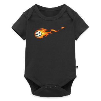 Feuerball - Baby Premium Kurzarmbody - Schwarz - Vorne