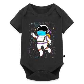 Citation drôle - Body à manches courtes Premium Bébé - noir - Devant