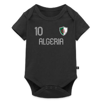 Algérie équipe de football - Body à manches courtes Premium Bébé - noir - Devant