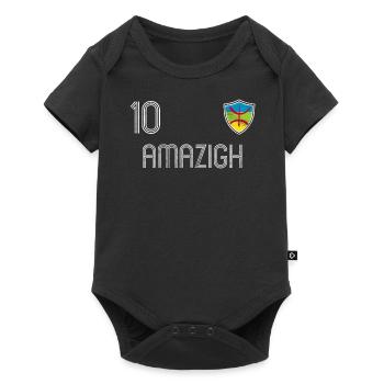 Amazigh football équipe - Body à manches courtes Premium Bébé - noir - Devant