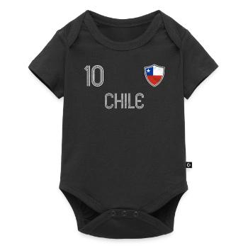 Chile Fußball Mannschaft - Baby Premium Kurzarmbody - Schwarz - Vorne