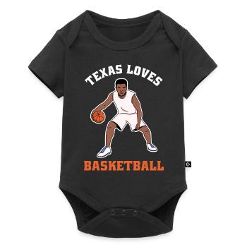 Texas basketball design for proud Texas fans - Baby Premium short-sleeve bodysuit - black - Front