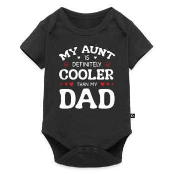 Tante cool Drôle de famille - Body à manches courtes Premium Bébé - noir - Devant