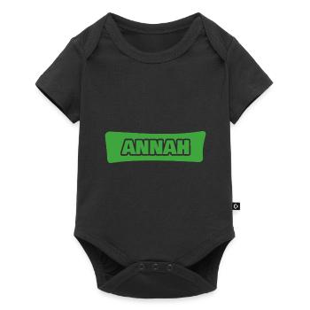 Naissance d’Annah - Body à manches courtes Premium Bébé - noir - Devant