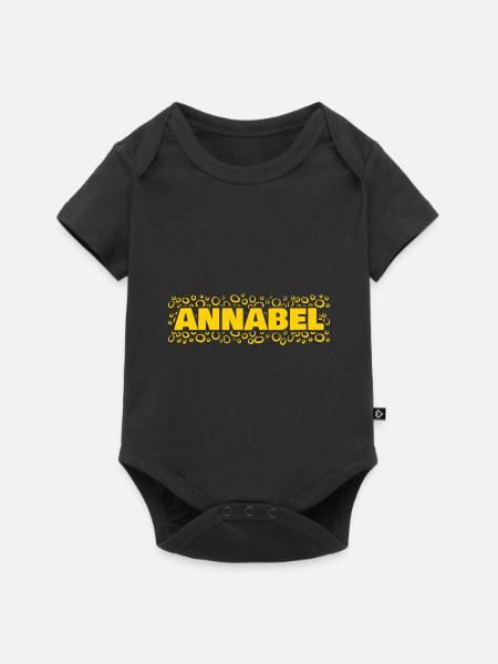 Annabel - Baby Premium Kurzarmbody - Schwarz
