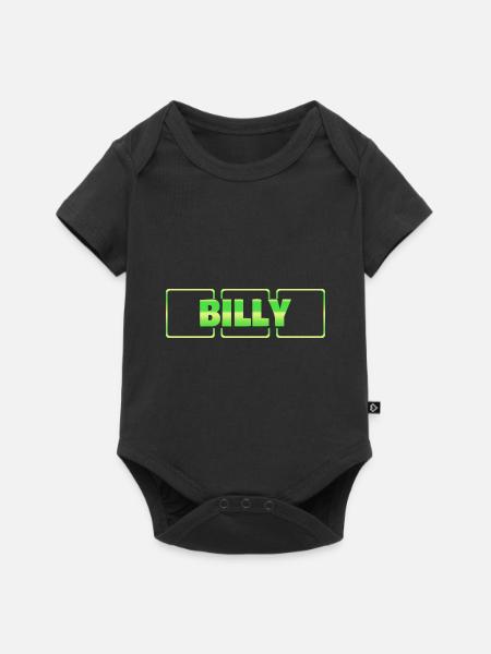 Billy - Baby Premium Kurzarmbody - Schwarz