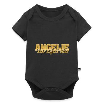 Angelie as a woman - Baby Premium short-sleeve bodysuit - black - Front