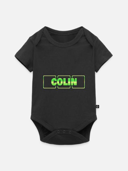 Colin - Baby Premium Kurzarmbody - Schwarz