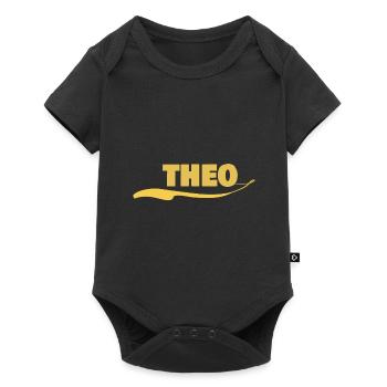 Cadeau pour theo - Body à manches courtes Premium Bébé - noir - Devant