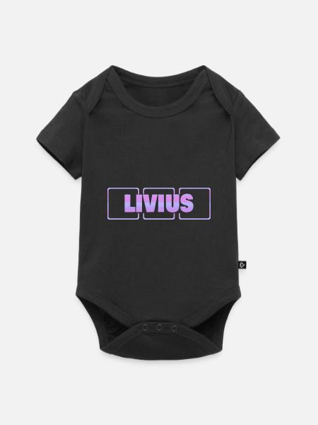 Schwangerschaft Livius - Baby Premium Kurzarmbody - Schwarz