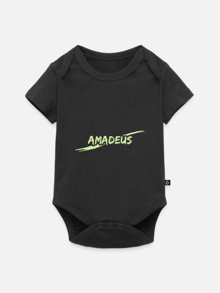 Amadeus als Amadeus - Baby Premium Kurzarmbody - Schwarz