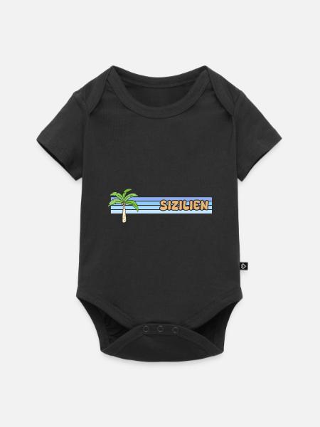 Geschenk für Sizilien - Baby Premium Kurzarmbody - Schwarz