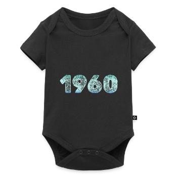 1960 - Baby Premium Kurzarmbody - Schwarz - Vorne