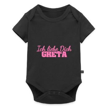 Liebe Gre - Baby Premium Kurzarmbody - Schwarz - Vorne
