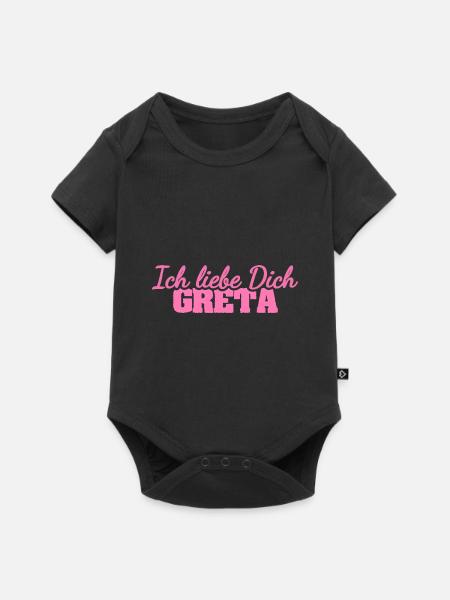 Liebe Gre - Baby Premium Kurzarmbody - Schwarz