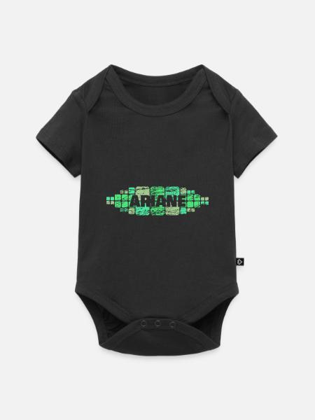 Mama Ariane - Baby Premium Kurzarmbody - Schwarz