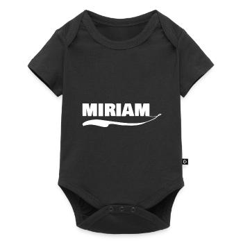 First name Miriam - Baby Premium short-sleeve bodysuit - black - Front