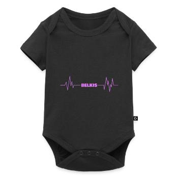 Geschenk für Belkis - Baby Premium Kurzarmbody - Schwarz - Vorne