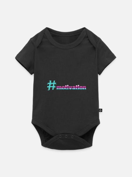 motivation - Baby Premium Kurzarmbody - Schwarz