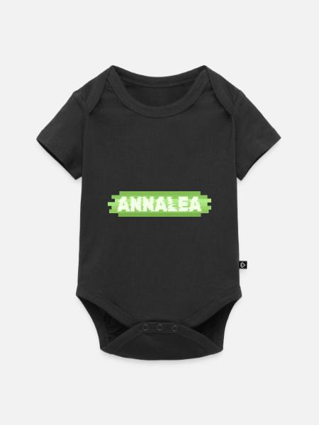 Heldin Annalea - Baby Premium Kurzarmbody - Schwarz
