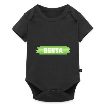 Geschenkidee Berta - Baby Premium Kurzarmbody - Schwarz - Vorne
