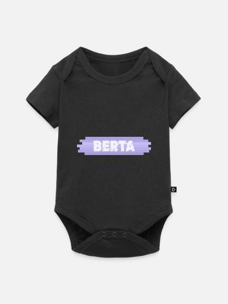 Berta als Mutter - Baby Premium Kurzarmbody - Schwarz