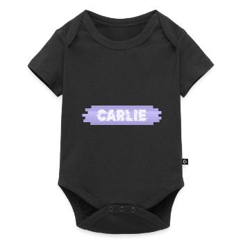 Carlie als Mutter - Baby Premium Kurzarmbody - Schwarz - Vorne