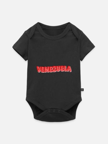Urlaub Venezuela - Baby Premium Kurzarmbody - Schwarz