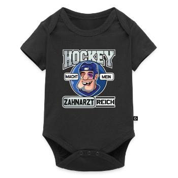 Eishockey Hockeyspieler Zahnarzt Hockey Geschenk - Baby Premium Kurzarmbody - Schwarz - Vorne