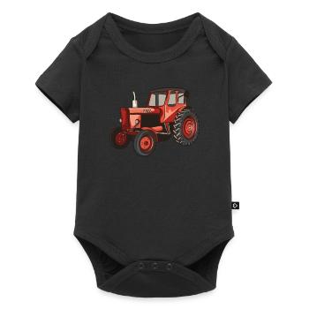 Agriculteur tracteur trecker acres DDR GPL cadeau - Body à manches courtes Premium Bébé - noir - Devant