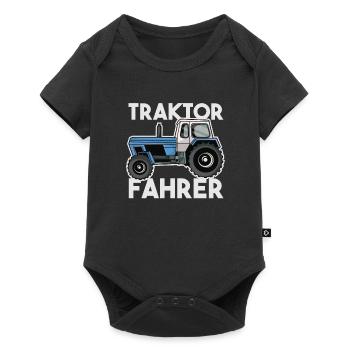 Fortschritt Traktor Fahrer Landwirt Geschenk - Baby Premium Kurzarmbody - Schwarz - Vorne