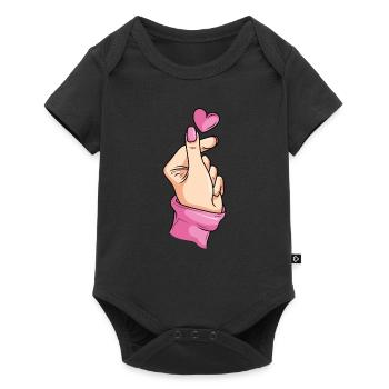 K-pop Korea Hand Doigt K-drame Japon - Body à manches courtes Premium Bébé - noir - Devant