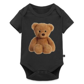 Teddybär "Teddy Bear" - Baby Premium Kurzarmbody - Schwarz - Vorne