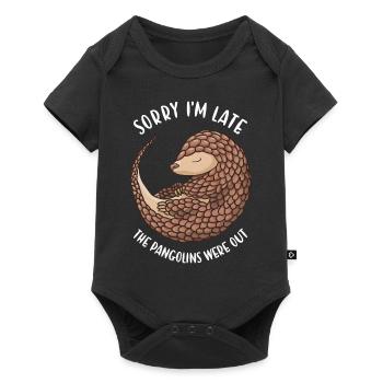 Sorry I'm Late The Pangolins Were Out Pangolin - Baby Premium short-sleeve bodysuit - black - Front
