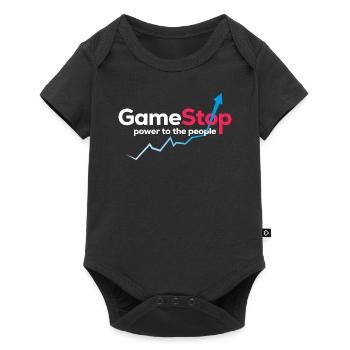 Game Power Graphic - Baby Premium short-sleeve bodysuit - black - Front
