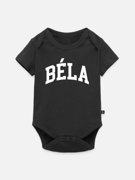Béla - Baby Premium Kurzarmbody - Schwarz