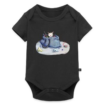 Verstecken - Baby Premium Kurzarmbody - Schwarz - Vorne