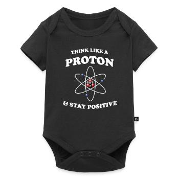 Proton Stay Positive - Body à manches courtes Premium Bébé - noir - Devant