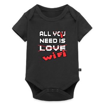 all i need is wifi all i need is wifi - Baby Premium short-sleeve bodysuit - black - Front