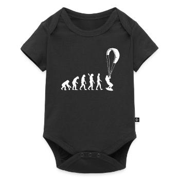 Kitesurf - Evolution de l’Homme, Darwin - Body à manches courtes Premium Bébé - noir - Devant