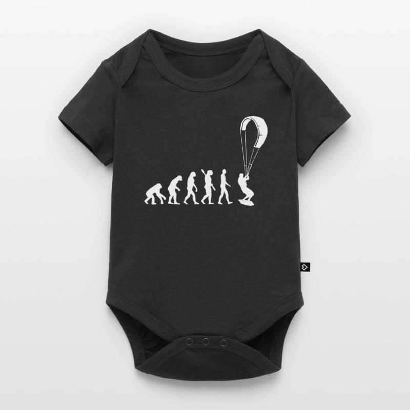 Kitesurfen - Evolution des Menschen, Darwin Baby Premium Kurzarmbody