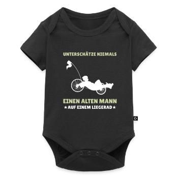 Herren Liegerad & Velomobil Sprüche Fahrrad - Baby Premium Kurzarmbody - Schwarz - Vorne