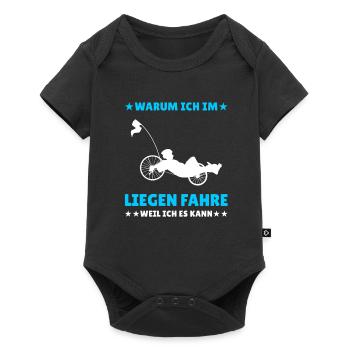 Herren Liegerad & Velomobil Sprüche Fahrrad - Baby Premium Kurzarmbody - Schwarz - Vorne